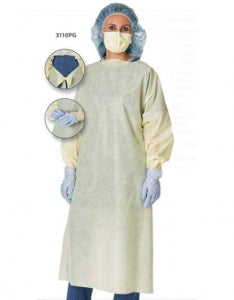 Cardinal Health Yellow Isolation Gown - Yellow Isolation Gown, Universal - 3110PG