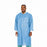 Cardinal Premium Knee-Length Lab Coat - Knee-Length Disposable Lab Coat with Knit Collar, Ceil Blue, Size 4XL - C3660CB4XL