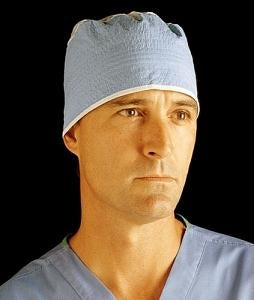 Cardinal Health Blue Top Easy-Tie Surgeon Caps - SMS Surgeon's Cap Convertor, One Size Fits All - 4359SMS