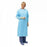 Cardinal Health Premium Over-The-Head Plastic Film Gowns - Impervious Plastic Film Gown, Blue, Size XL - 5211PG