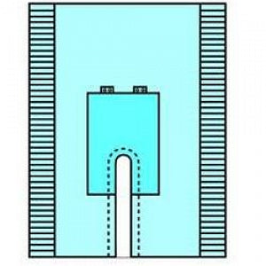 Cardinal Health Convertors Orthopedic U-Drapes - Poly U-drape with Adhesive Split, 60" x 72" - 8476