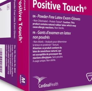 Cardinal Health Powder-Free Nonsterile Latex Exam Gloves - Nonsterile Powder-Free Latex Exam Gloves, Size L - 8843