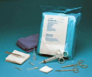 Cardinal Health Presource Sterile Laceration Trays - ER Laceration Tray, H21, 1-Compartment Tray, with 1 x 2 Teeth Adson Tissue Forceps, Curved Serrated Halsted Mosquito Forceps - ACS-S-LAC1