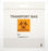 Cardinal Health Specimen Transport Bag - Biohazard Specimen Transport Bag with Score Line, Front Pouch and Adhesive Closure, Clear, 2 Mil, 6" x 10" - AD6X9BIO