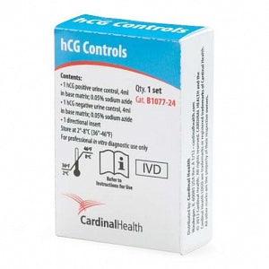 Cardinal Health SP hCG Rapid Tests - hCG Rapid Test Control Set, Refrigeration Required - B1077-24