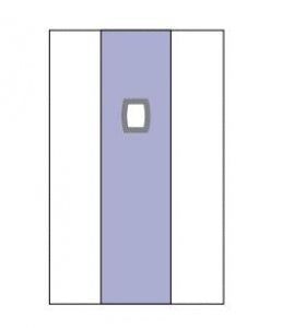 Cardinal Health Pacemaker Drape Sheets - Pacemaker Drape, 80" x 150", Oval Apertures - C2304
