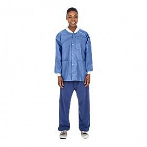Cardinal Health Disposable Hip-Length Lab Coats - Hip-Length Lab Jacket, Disposable, Medical, Blue, Size XL - C3630MBXL