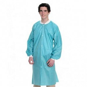 Cardinal Health Premium Knee-Length Lab Coats - Multilayer Lab Coat, Knit Cuffs and Collar, White, Size S - C3660TES