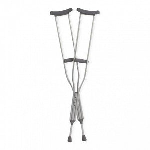 Cardinal Health Push-Button Forearm Crutches - Forearm Crutches, 250 lb. Capacity, Aluminum, Push-Button Adjustment, 32"-41" - CA801FYTH