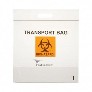 Cardinal Health Biohazard Transport Bag - 3-Wall Biohazard Transport Bag with Zipper, 6" x 9" - CH6X9BIO
