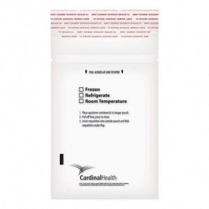 Cardinal Health Zip Specimen Transp Bags w/Biohazrd Logo - Transparent Bag with Zipper, 8" x 10" - CH8X10CL
