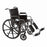 Cardinal Health Wheelchairs - 500-lb. Capacity Wheelchair with Desk-Length Arms, Elevating Leg Rests and Chrome Finish, 24" x 18" - CW0007CEL