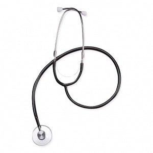 Cardinal Health Basic Single-Head Stethoscopes - Single-Head Nurse Adult Stethoscope, Black - SES03ABK