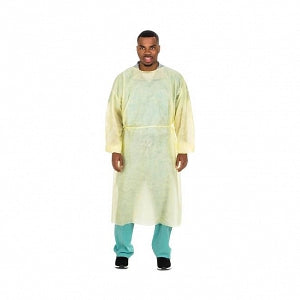 Cardinal Health Tri-Layer SMS Fabric Isolation Gowns - Nova Plus Tri-layer SMS Fabric Isolation Gown Cover, Yellow - V2100PG