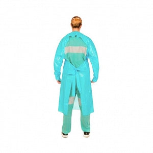 Cardinal Health Poly-Coated Isolation Gowns - Poly-Coated Fluid-Protection Isolation Gown, Size XL - V5213PG