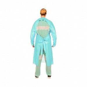 Cardinal Health Poly-Coated Isolation Gowns - Poly-Coated Fluid-Protection Isolation Gown, Size XL - V5213PG