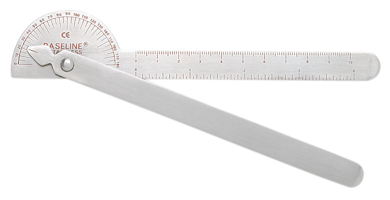 Baseline Metal Goniometer - 180 Degree Range - 6 inch Legs - Robinson