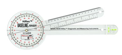 Baseline Plastic Absolute+Axis Goniometer - HiRes 360 Degree Head 