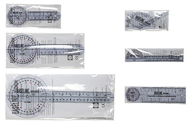 Baseline Plastic Goniometer - 6-piece Set