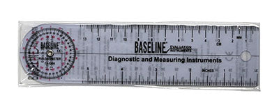 Baseline Plastic Goniometer - Rulongmeter Style - 360 Degree Head