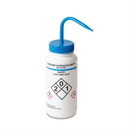 500mL Vented RTK GHS Wash Bottle Bleach