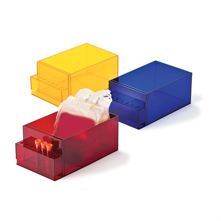 Blood Type Organization System Acrylic Blood Type Organizer - 7 Tube Slots