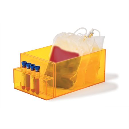 Blood Type Organization System Acrylic Blood Type Organizer - 7 Tube Slots