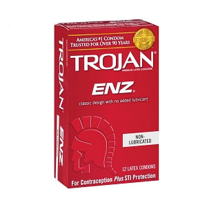 Church & Dwight Trojan ENZ Condoms - Trojan Nonlubricated Condom - 100 Grayline Medical Church & Dwight Trojan ENZ Condoms - Trojan Nonlubricated Condom - 100 Grayline Medical