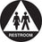 CA Restroom Sign 12 Gender Neutral - Handicapped