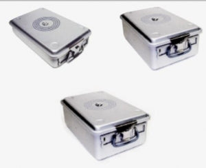 Case Medical Mid Size Sealed Containers - SteriTite Sealed Container, Mid Size, Solid Bottom with Lid, 18.1" x 11" x 4" - SC04Q