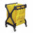 Medline Two-Shelf Heavy-Duty Utility Carts - CART, LAUNDRY, FOLDING, HUSKEE, BLK W/YEL BG - CCJ275BLK