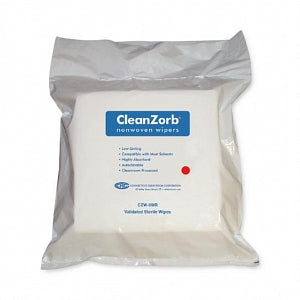 Connecticut Clean Room Corp. CleanZorb Nonwoven Wipers - WIPERS, NONWOVEN, STRL, POLY / CEL, 9X9, 200/CS - CZW-99IR