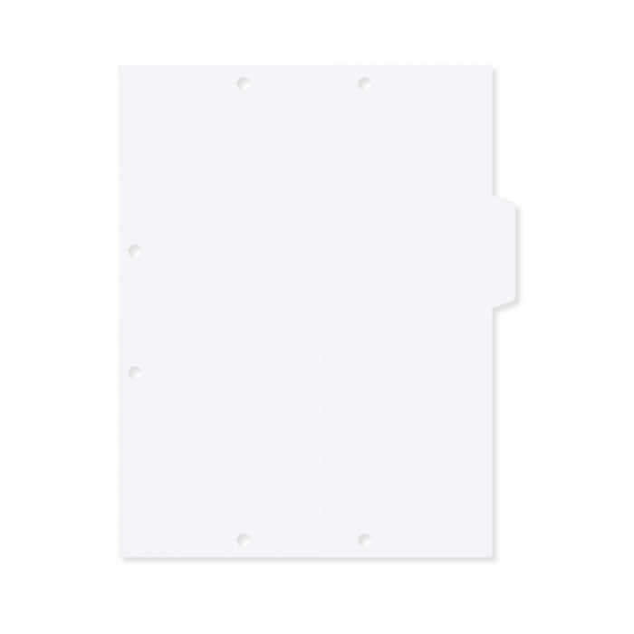 Filepro Chart Divider Side Tab Position #2 Or #3 1/4 Cut Blank|Paper T ...