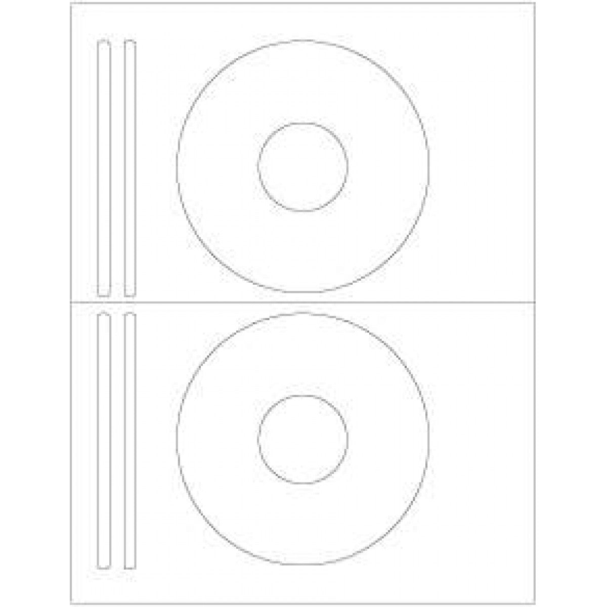 Cd/Dvd Accessory 2 Cd Labels And 2 Spine Labels Paper 8-1/2