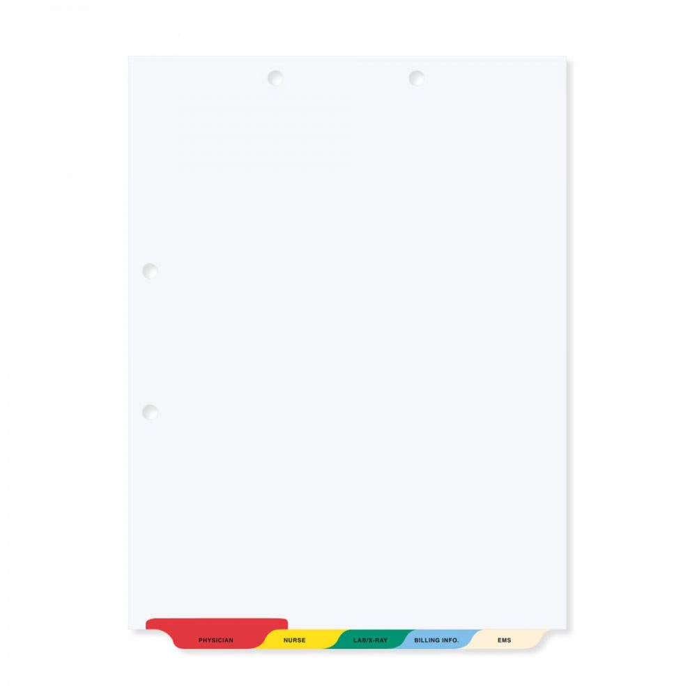 Assorted Colors, Poly 8 1/2" X 11" 1/Set