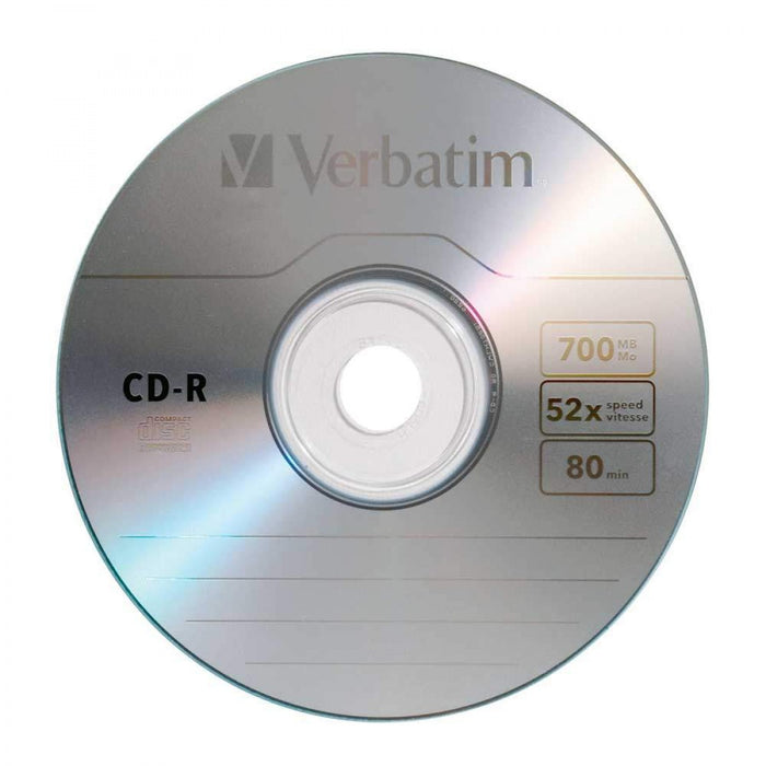 Verbatim Cd-R 80 Min 52X General Use Color: Silver Storage Capacity: 700Mb 10 / Pack