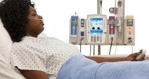 BD Chemo-Safety System Pump Sets - Chemo-Safety Nonvented Infusion Set with Needle-Free Valve Bag Access Port, Check Valve, 2 Needle-Free Valves 78" and 6" from 2 -Piece Male Luer Lock, 20-Drop, 117", 25 mL Priming Volume, Non-DEHP - 10013361