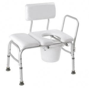 Compass Health Carex Padded Transfer Benches - Deluxe Padded Transfer Bench with Bucket - FGB15211 0000