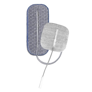 DJO Global Dura-Stick Premium Self-Adhesive Electrodes - Dura-Stick Premium Electrode, Oval, Stainless Steel Mesh and Blue Gel, 3" x 5" - 42173