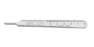 Cincinnati Stainless Steel Graduated Scalpel Handles - Surgical Blade Handle, Size 3, Stainless Steel, Standard - 073S