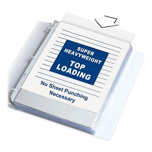 C-Line Poly Sheet Protectors - Top-Loading Super Heavyweight Polypropylene Nonglare 8.5" x 11" Sheet Protector - 61008