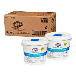 Clorox Bleach Germicidal Wipes - Clorox Bleach Wipes, Tub, 110 Wipes, 12" x 12" - 30358