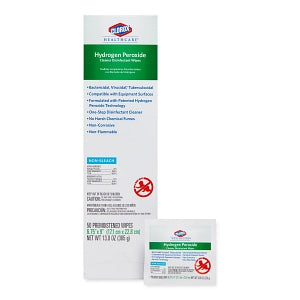 Clorox Hydrogen Peroxide Cleaner Disinfectants - Clorox Hydrogen Peroxide Disinfectant, Wipes, 9.75" x 9" - 31426