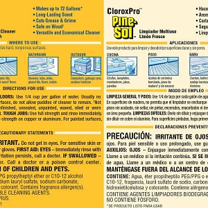 Clorox Pine-Sol All-Purpose Cleansers - Pine-Sol All-Purpose Cleaner, Lemon, 144 oz. - 35419