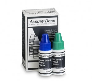 Arkray Assure Platinum Blood Glucose System - qcProGuard Blood Glucose Control Solution, Normal / High Level, For Assure Dose Glucometer - 5000-06