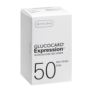 Arkray Usa Inc The GLUCOCARD Expression Glucose Monitoring System - Test Strips for GLUCOCARD Expression Blood Glucose System, 50/Box, 600/Case - 570050