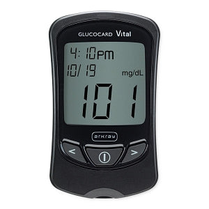 Arkray GLUCOCARD Vital Blood Glucose System - GLUCOCARD Vital Blood Glucose Meter Kit, Black - 761100