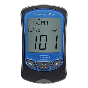 Arkray GLUCOCARD Vital Blood Glucose System - GLUCOCARD Vital Blood Glucose Meter Kit, Blue - 761102