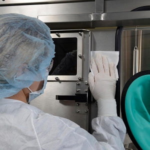 Contec CritiGear Sterile Nitrile Gloves - CritiGear Cleanroom Sterile Nitrile Gloves, Size M - HCGS0022