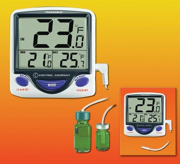 Traceable Jumbo Refrigerator/Freezer Thermometer by Control Co